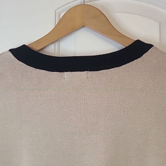 Forever 21 Taupe & Black Argyle Preppy Cotton Sweater Vest Size M - Picture 8 of 14